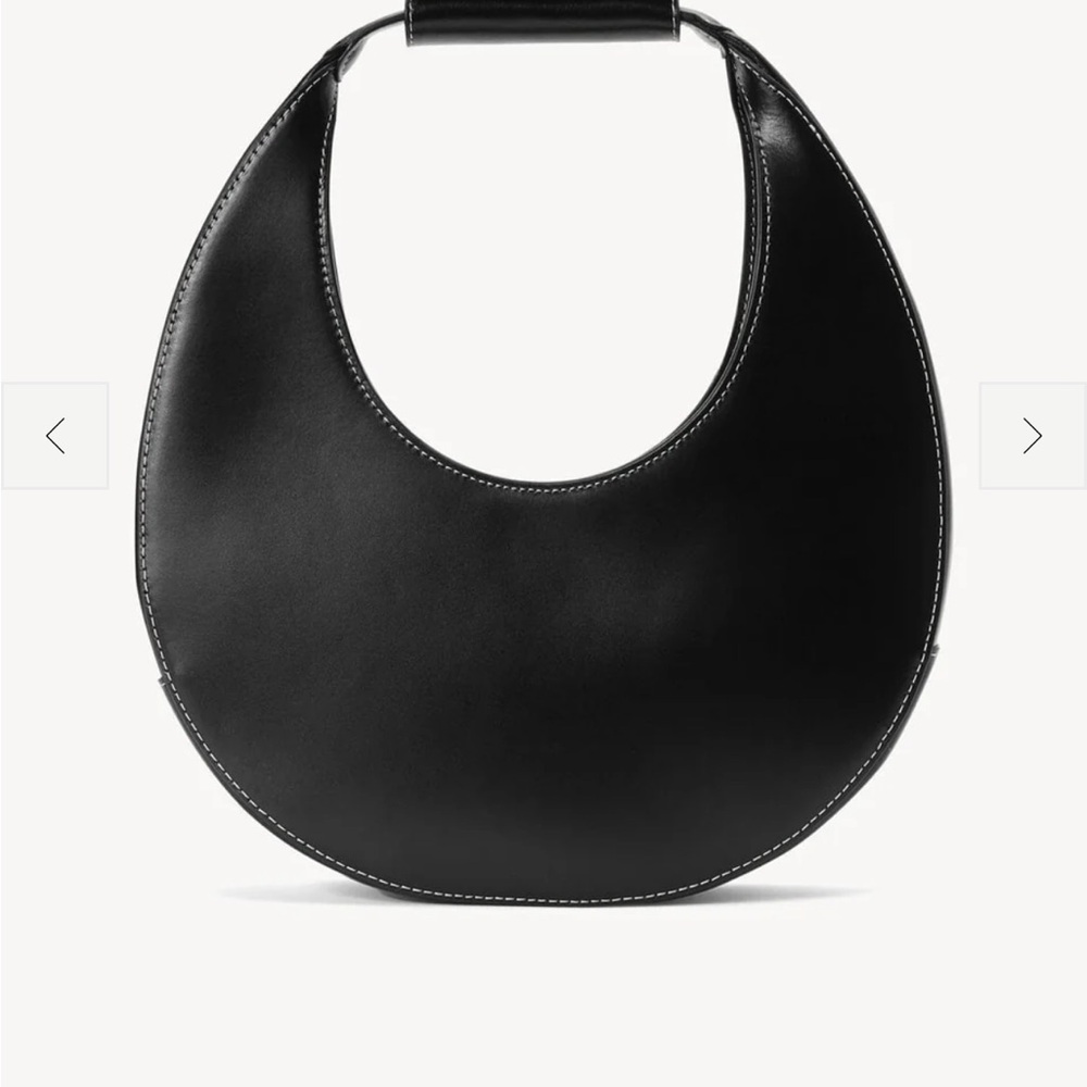STAUD Black Crescent Shoulder Bag